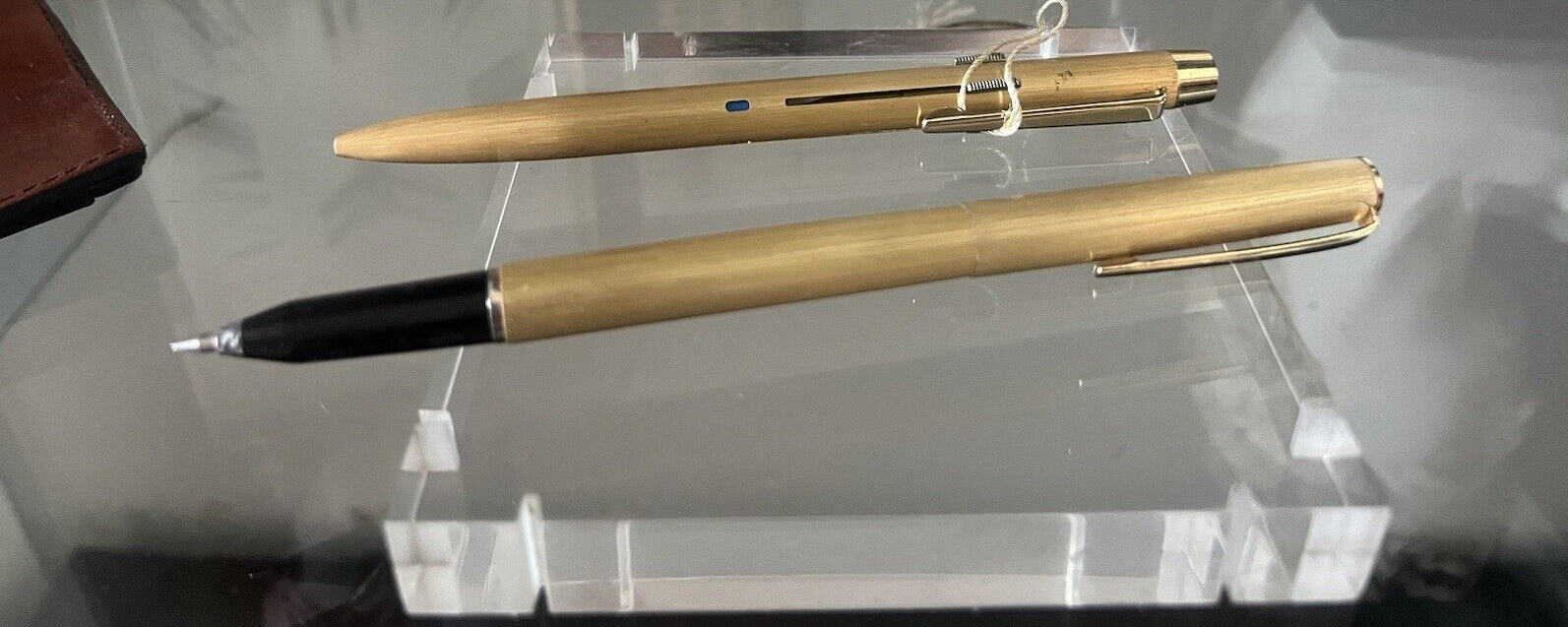 Pen Sphere 4 Colours Foiled Gold 24 Carat + Roller Pencil Case Skin Vintage