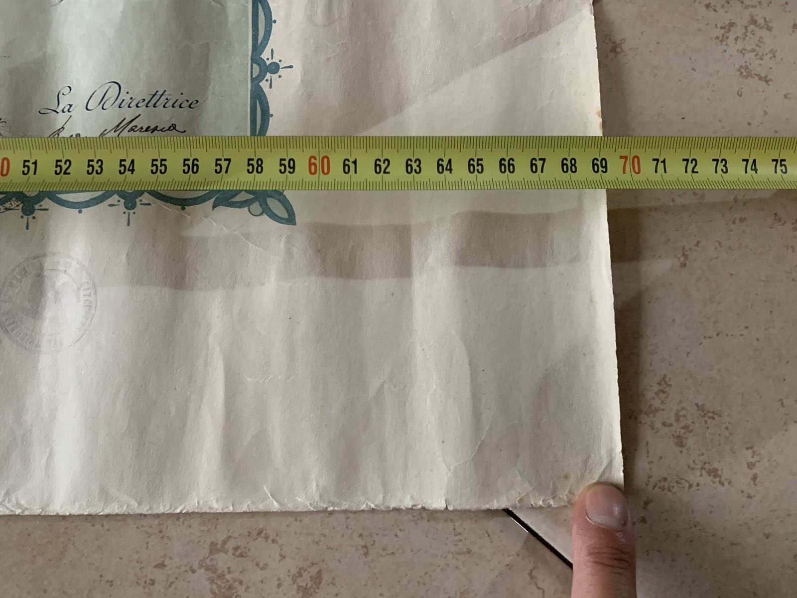 🔴 REGNO ITALIA Vittorio Emanuele III grande attestato DIPLOMA SARTA del 1928