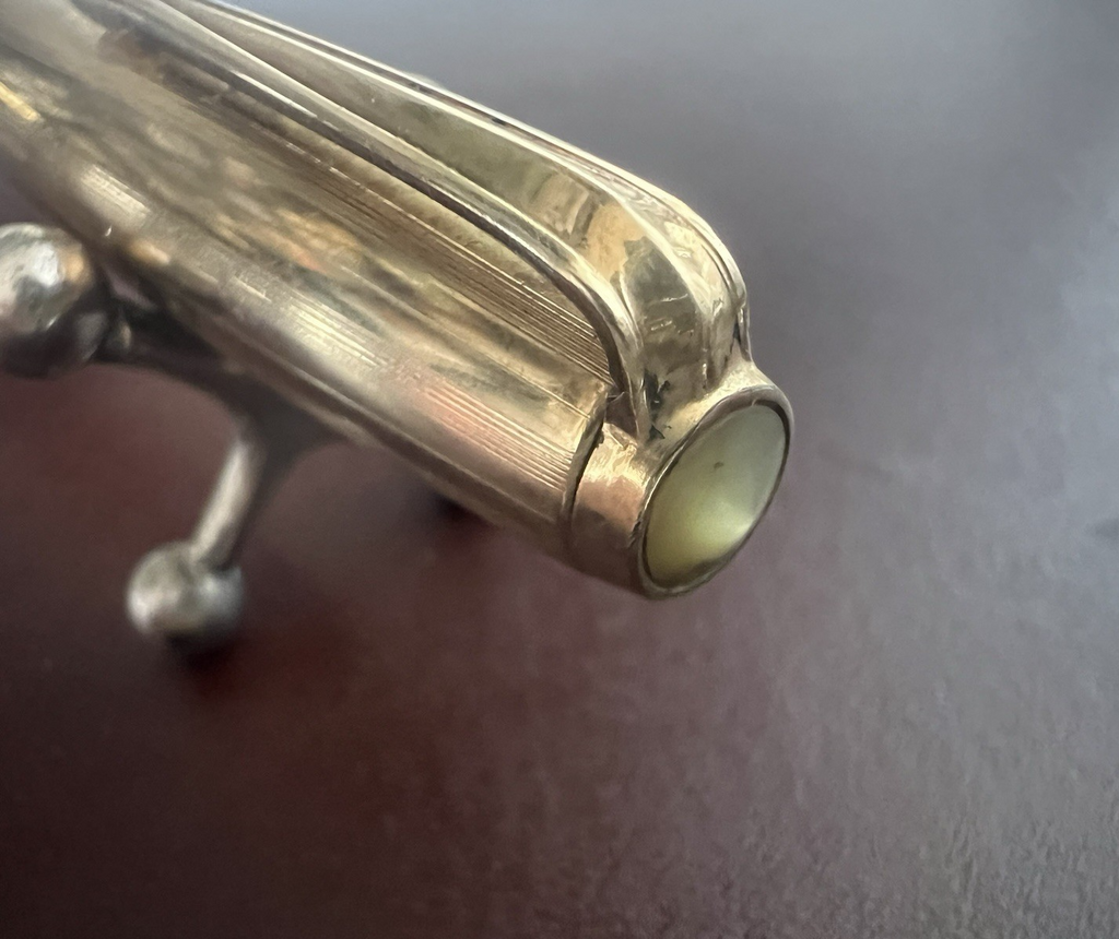 Pen Fountain Pen Bordeaux Mechanism A Piston F Marking Vintage 1950