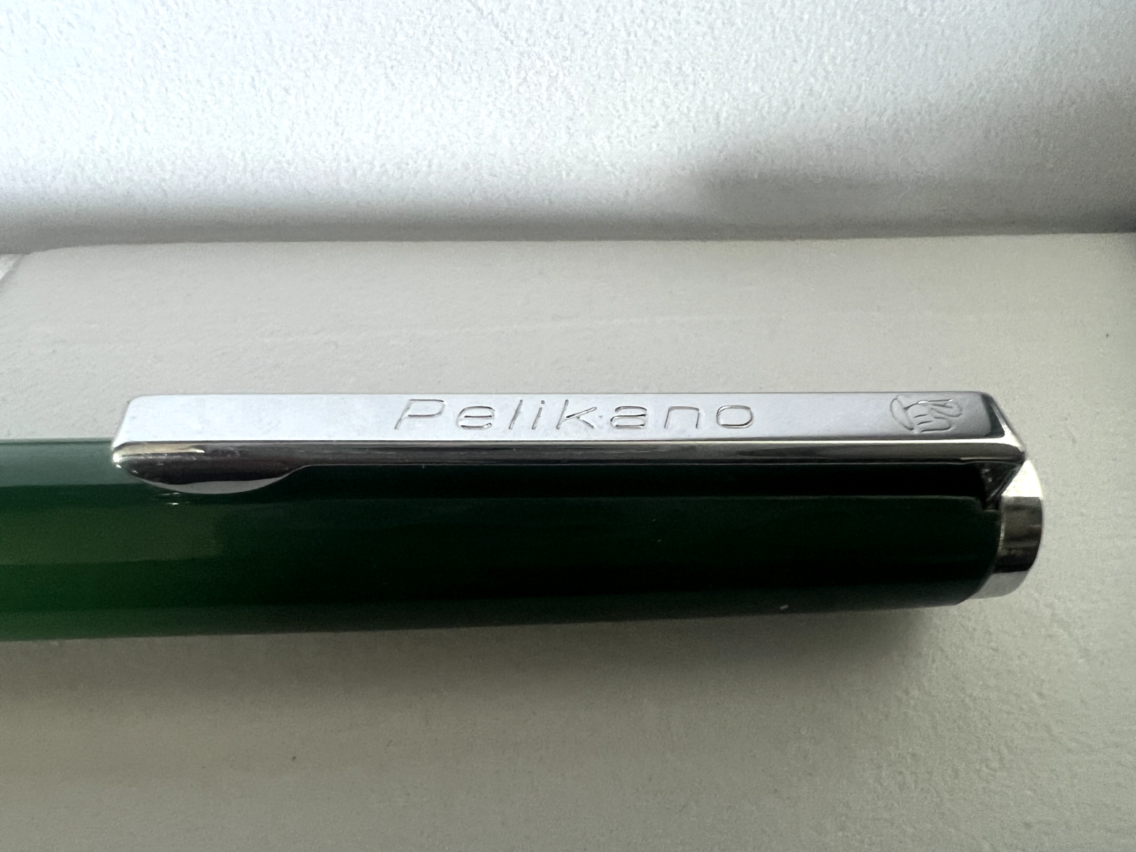 🔴 PELIKAN penna stilografica Pelikano VERDE pennino F con cartucce vintage