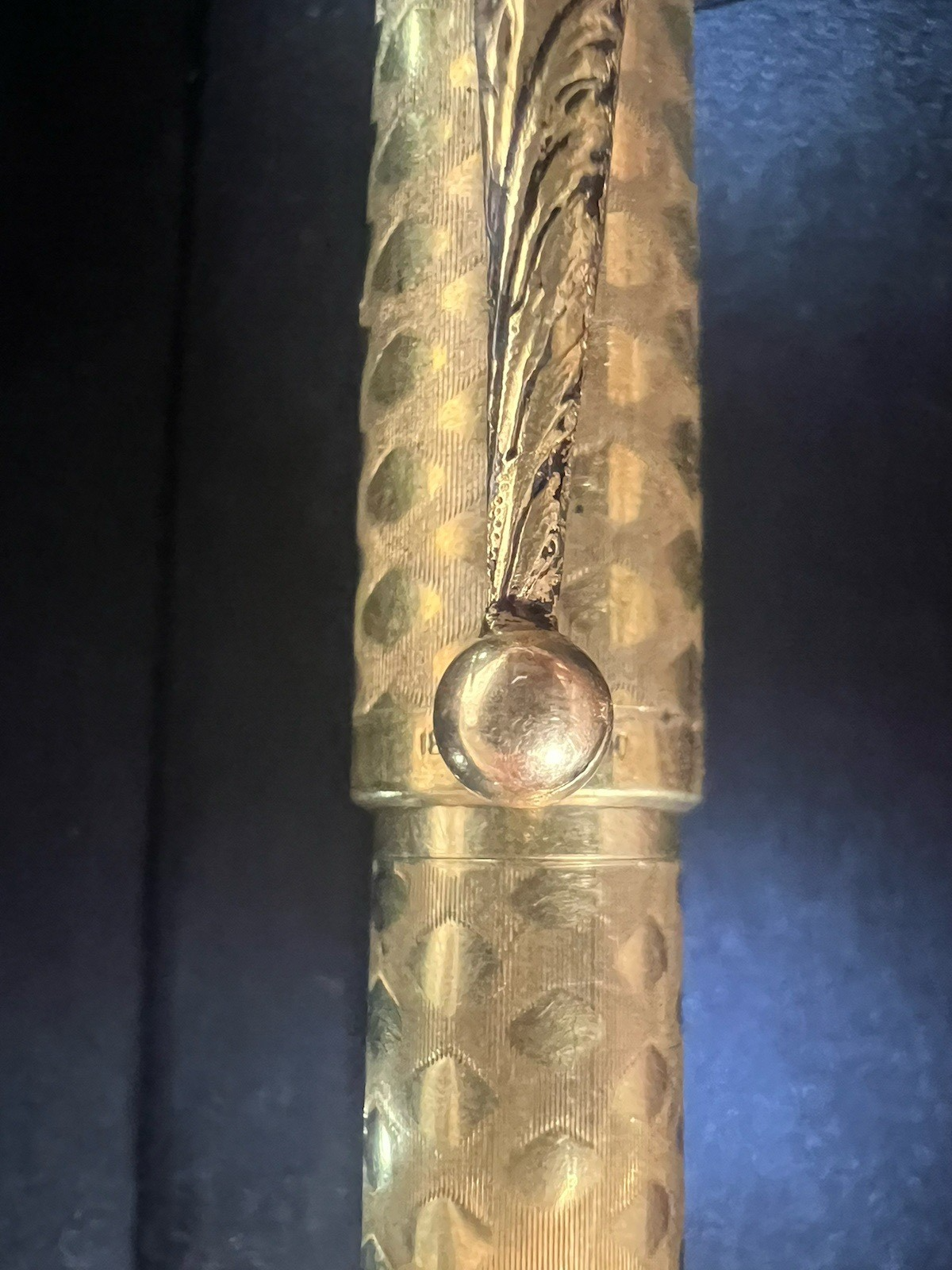 UHLMANN'S Eternal Stylo-Plume Stylo à Plume Rétractable Plaqué Or Marche Vieux