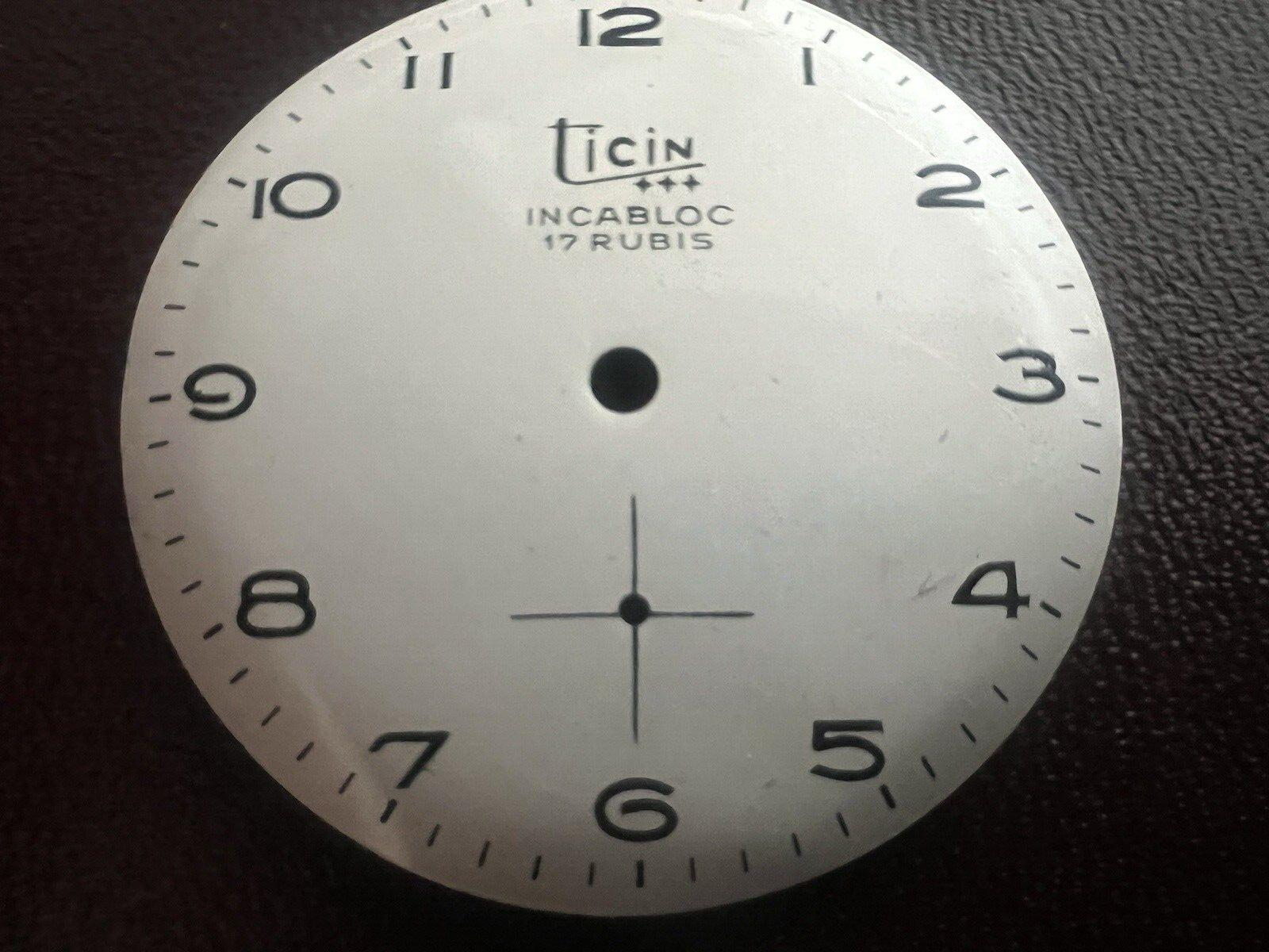 🔴 TICIN quadrante orologio da polso con datario parti pezzi ricambio vintage