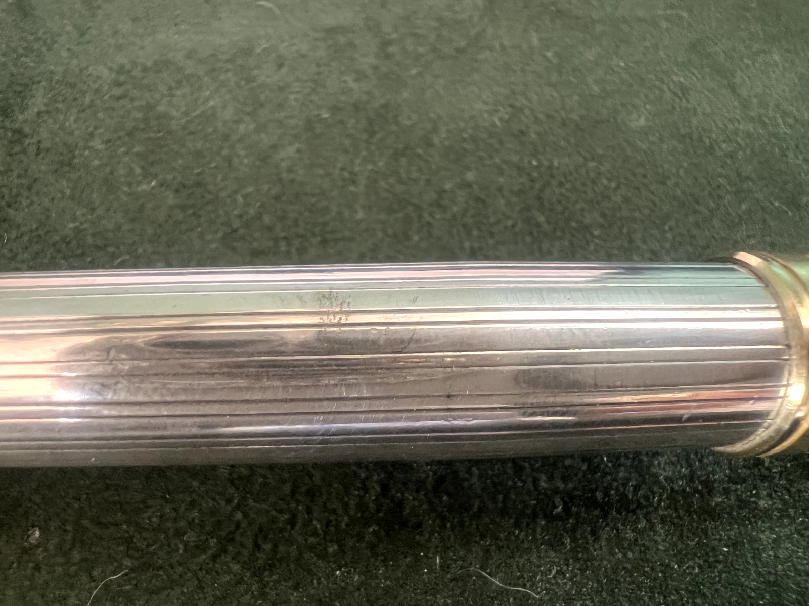 🔴 Penna stilografica ARGENTO 925 a cartuccia pennino Iridium M forte peso