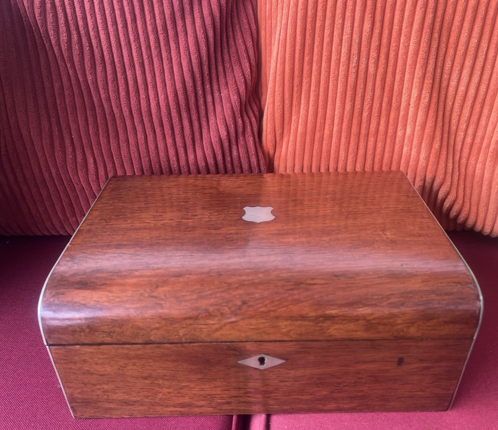 Georgian Travel Desk Solid Walnut Original United Kingdom Early 1800s