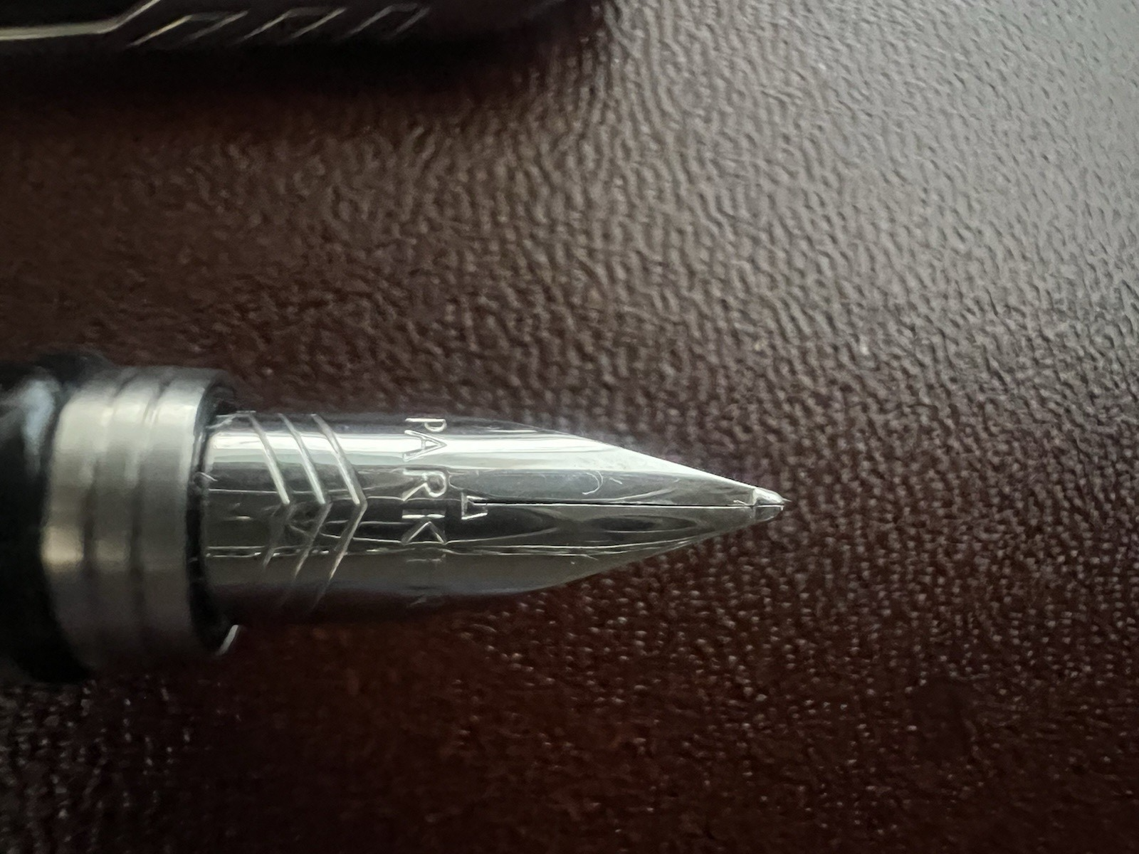 Parker Stylo-Plume Stylo à Plume Noire Chrome M Avec Cartouches Écrit Vintage