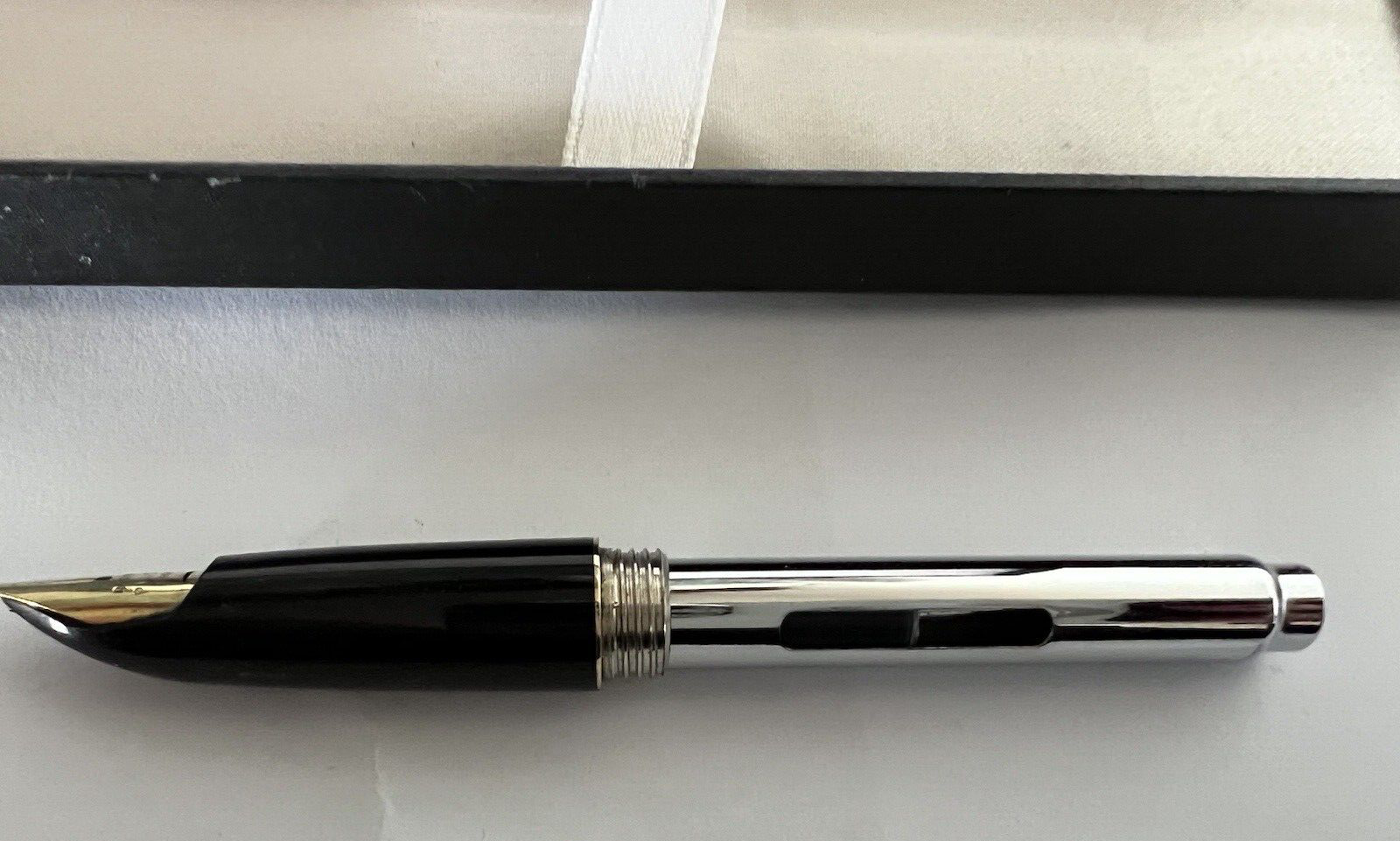 🔴 PILOT E penna stilografica nera pennino ORO 14 KT a cartuccia vintage 1970