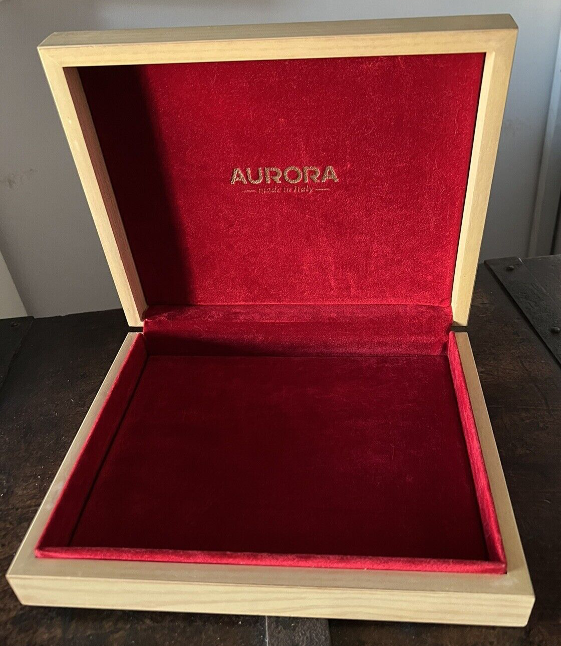 AURORA Pen Box Jubiläum 2000 Holz Etui Schachtel Hülle 