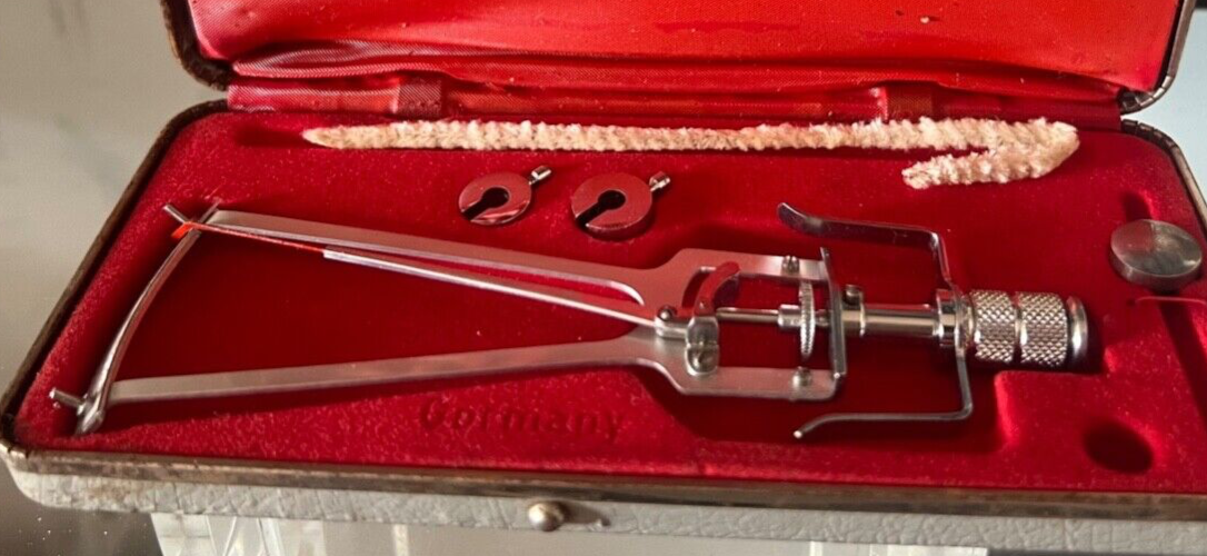 🔴 SCHIOETZ OPHTHALM-TONOMETER Augenuntersuchung Deutsches VINTAGE 60er Jahre 