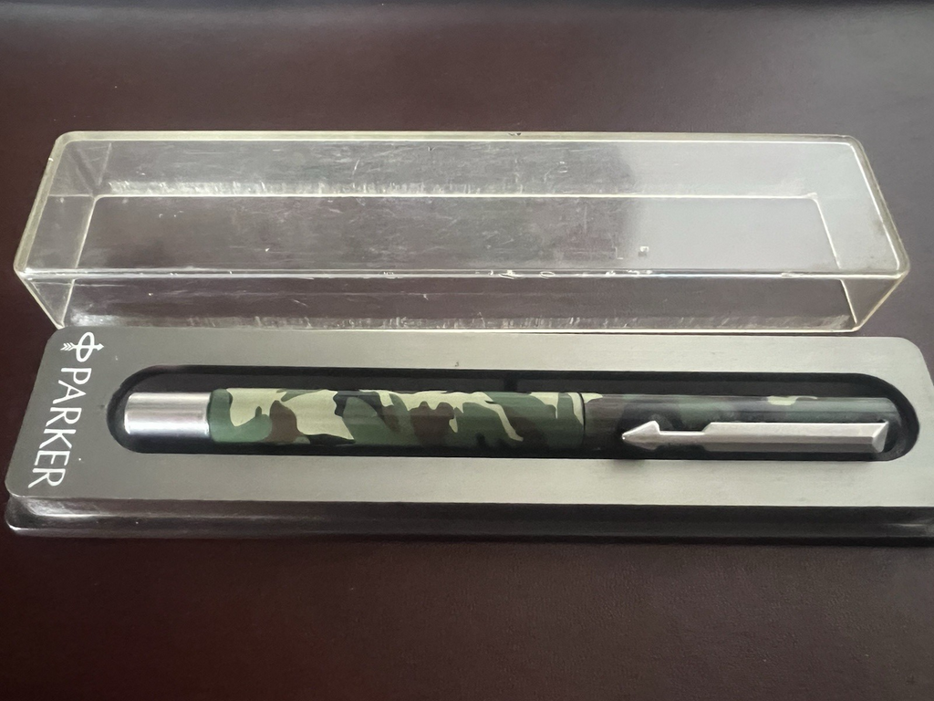 Parker Pen Sphere Roller Vector Camo Camouflage Military Marking Vintage