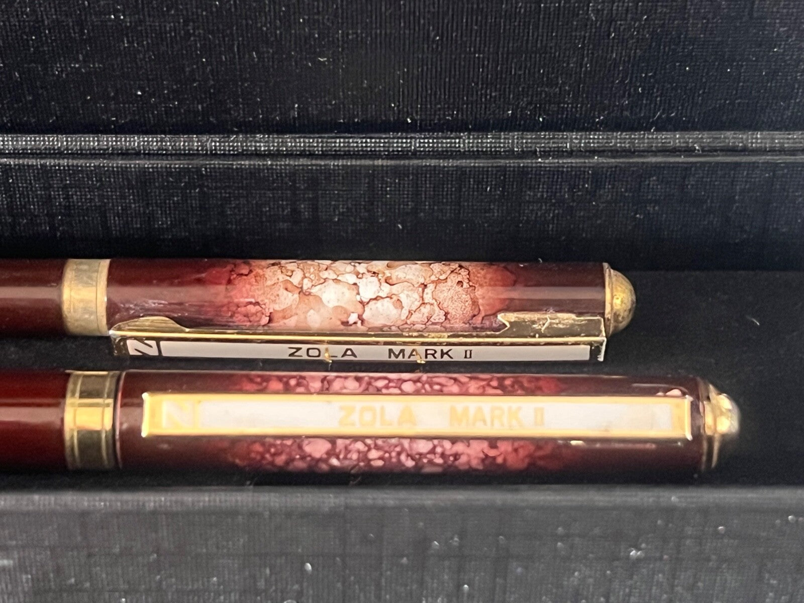 Zola Mark II Pen Sphere + Roller Lacquer Marbled Scrivono Vintage