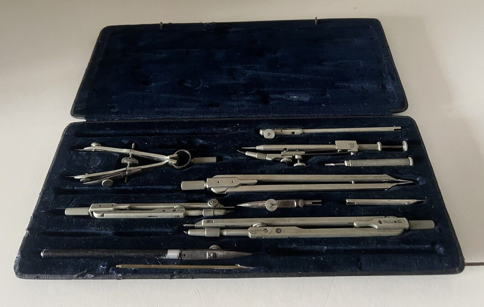 PRACISION Compas Dessin Technique E.O Richter & Co Et Boîte Vintage Rare