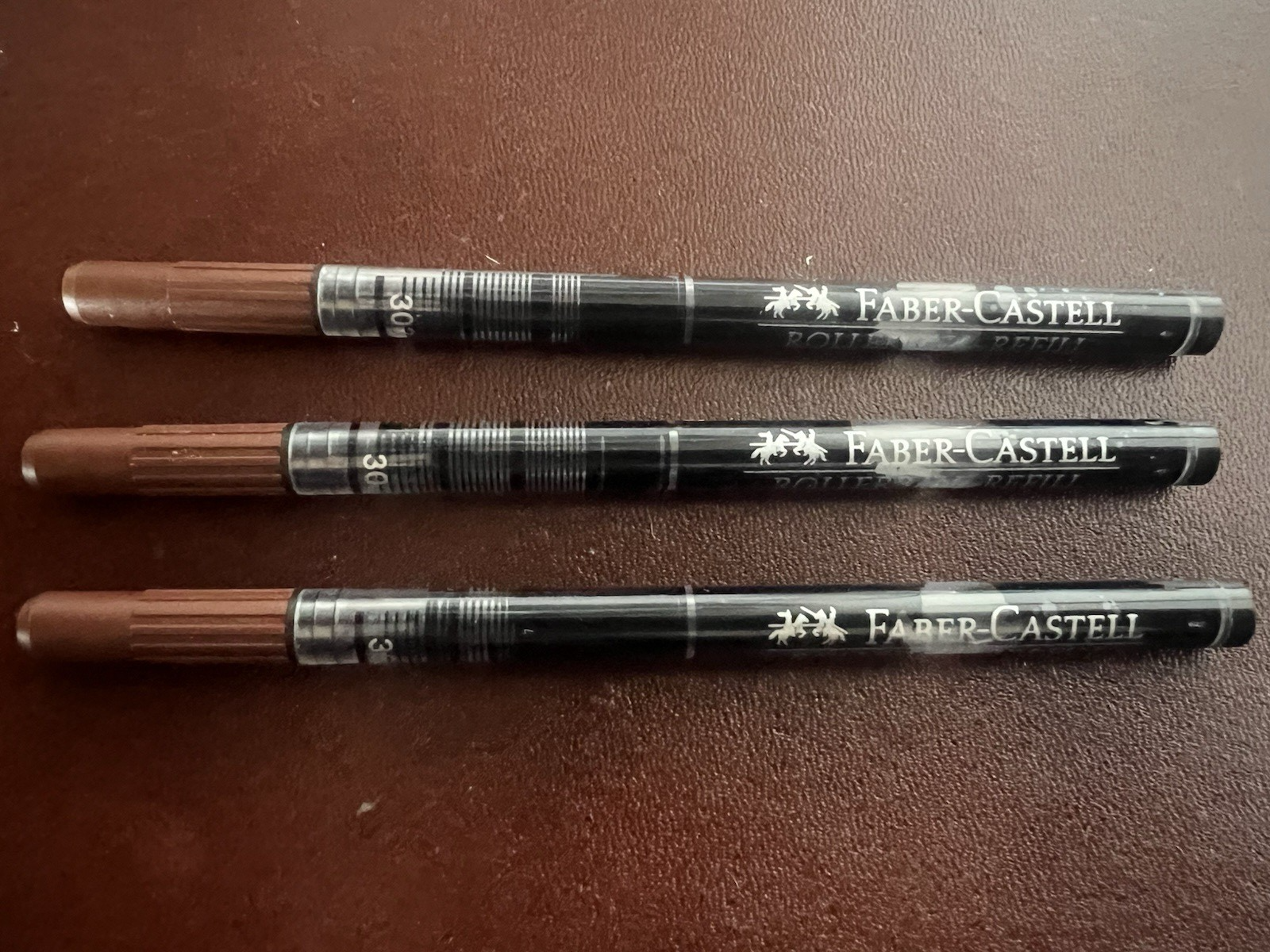 FABER CASTELL Recarga Bolígrafo Roller Ball NEGRO 303 Recarga Tinta 3 Piezas