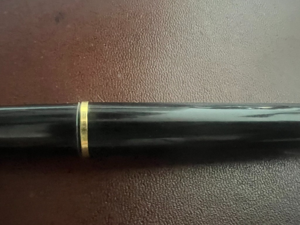 Columbus Stylo-Plume Stylo à Plume Bureau 12 Piston Plaqué Or Vintage