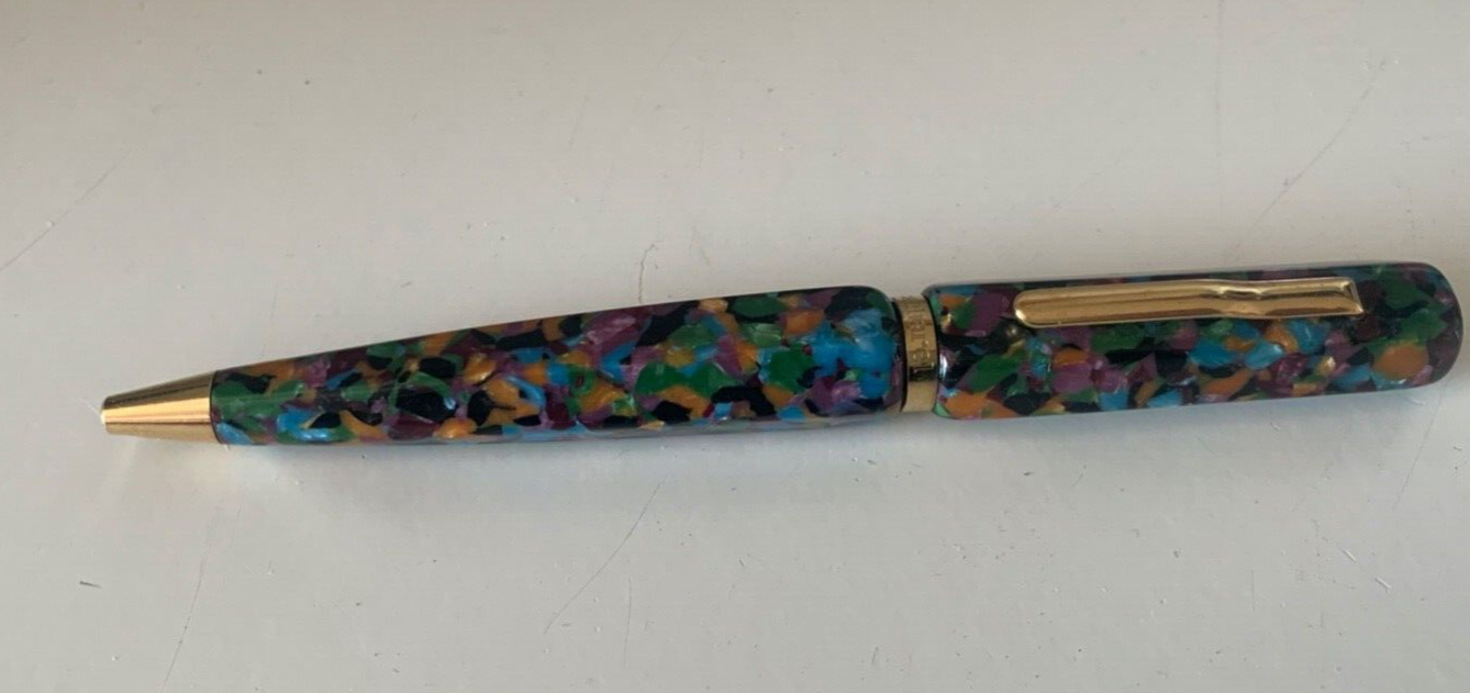 Cacharel Stylo-Plume Sphère Marbré Multicolore De Réparation Parties Recharge