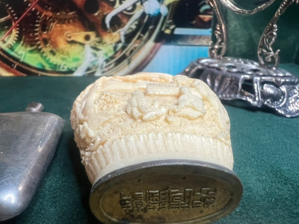 🔴 Porta PROFUMI ESSENZE da borsa toilette con specchio 5 PEZZI vintage
