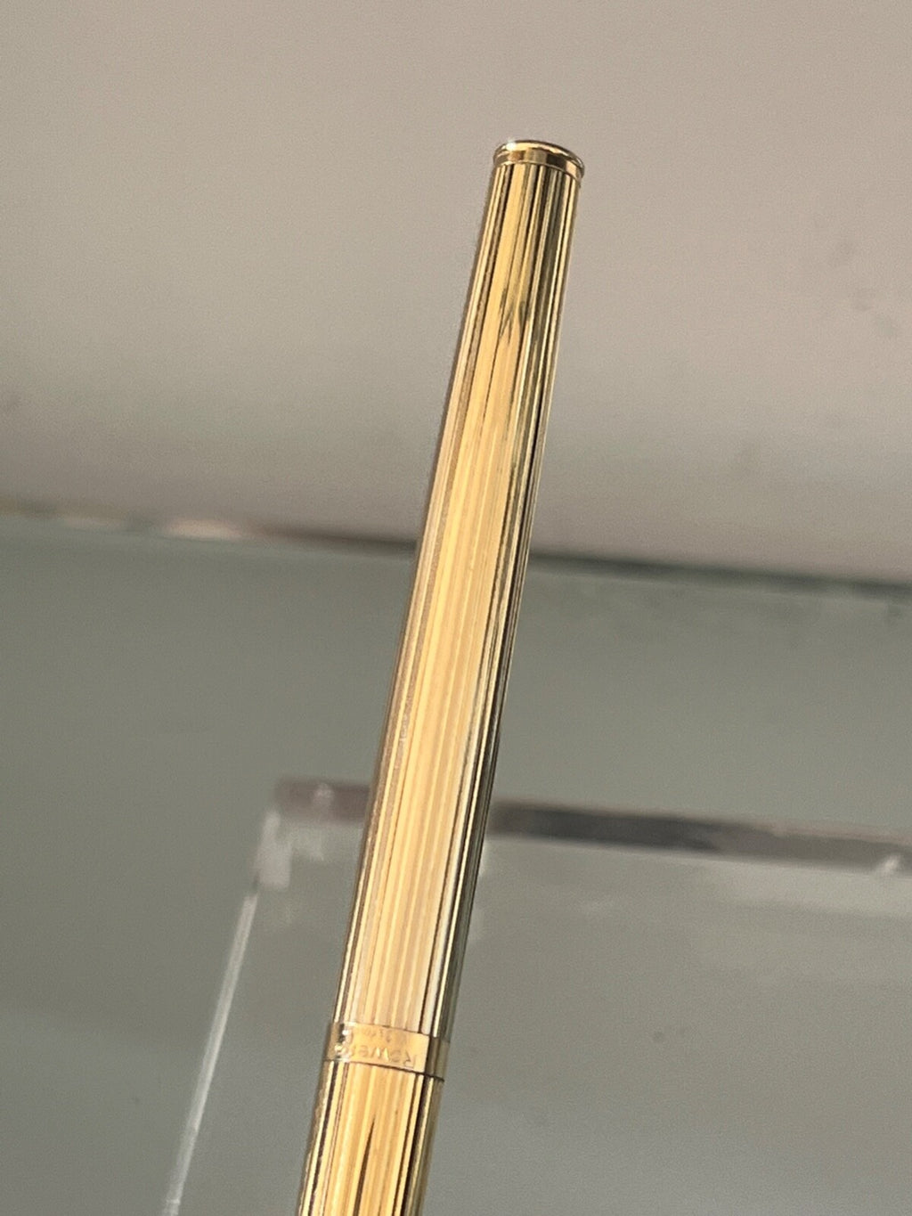 Rowenta Stylo-Plume Stylo à Plume Doré Relief Le Allemand A Cartouche, Vintage