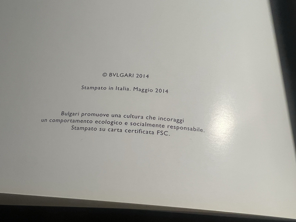 BULGARI Official Jewelry Catalog Collection 2014 Celebration 130 Years