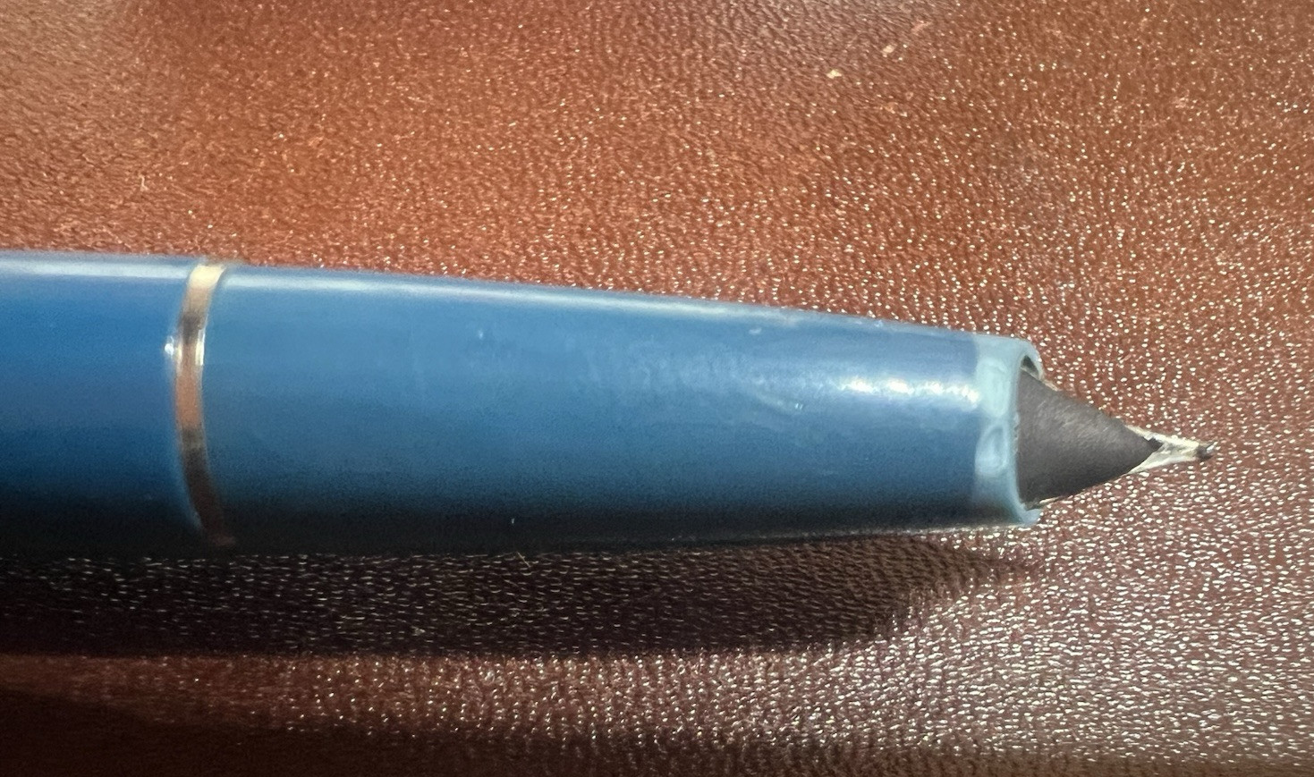 Auretta Pens Stylo à Plume Sphère Bleu par Aurora M Garantie Trousse Vintage 