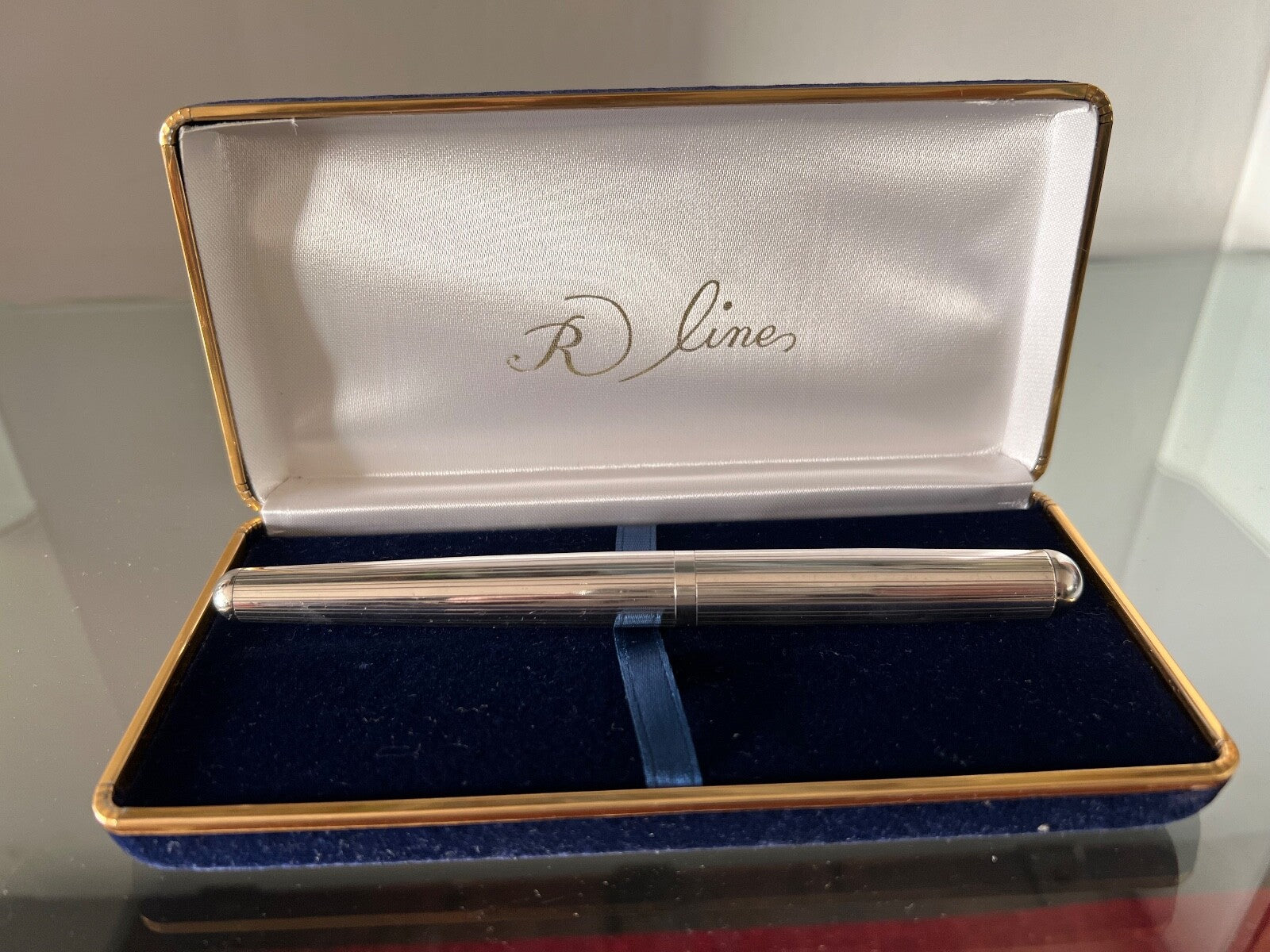 🔴 TESORI penna stilografica ARGENTO 925 MASSICCIO iridium Point Germany vintage