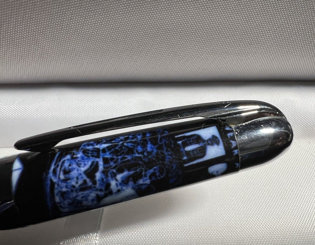 🔴 WATERMAN HARLEY DAVIDSON motorcycle American flag ballpoint pen writes 