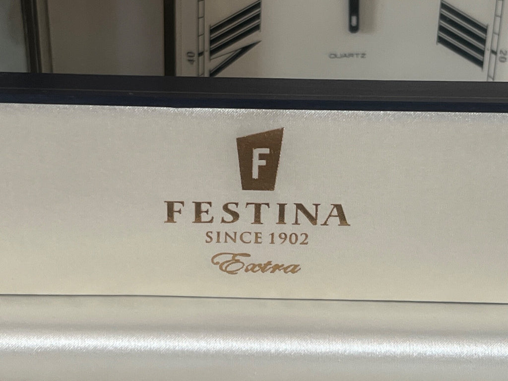 🔴 FESTINA box scatola orologio argento F6870/1 cinturino pelle custodia