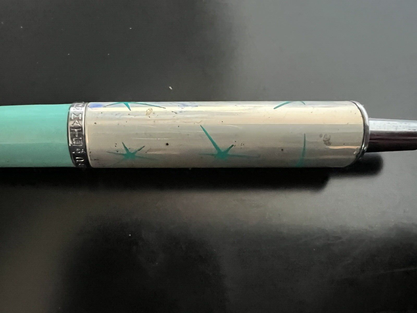 🔴 PAPERMATE penna sfera LADY CAPRI azzurra con astuccio e garanzia vintage 1960