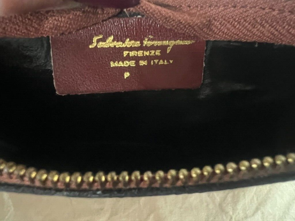 Salvatore Ferragamo Pochette Porte Maquillage Homme Femme Petit Sac Vintage