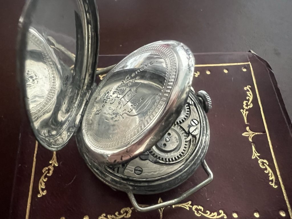 🔴 Orologio ARGENTO 800 donna polso CILINDRI 22 da revisionare parti vintage