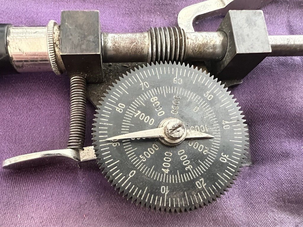 🔴 FILOTECNICA SALMOIRAGHI Tachimetro meccanico portatile x officina antico 1880