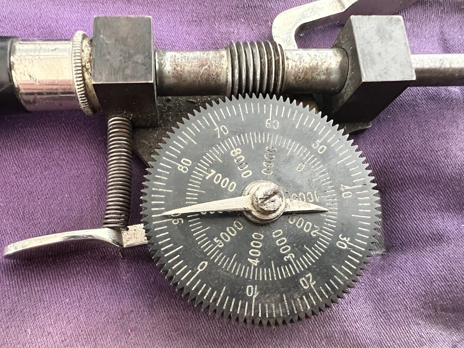 🔴 FILOTECNICA SALMOIRAGHI Tachimetro meccanico portatile x officina antico 1880