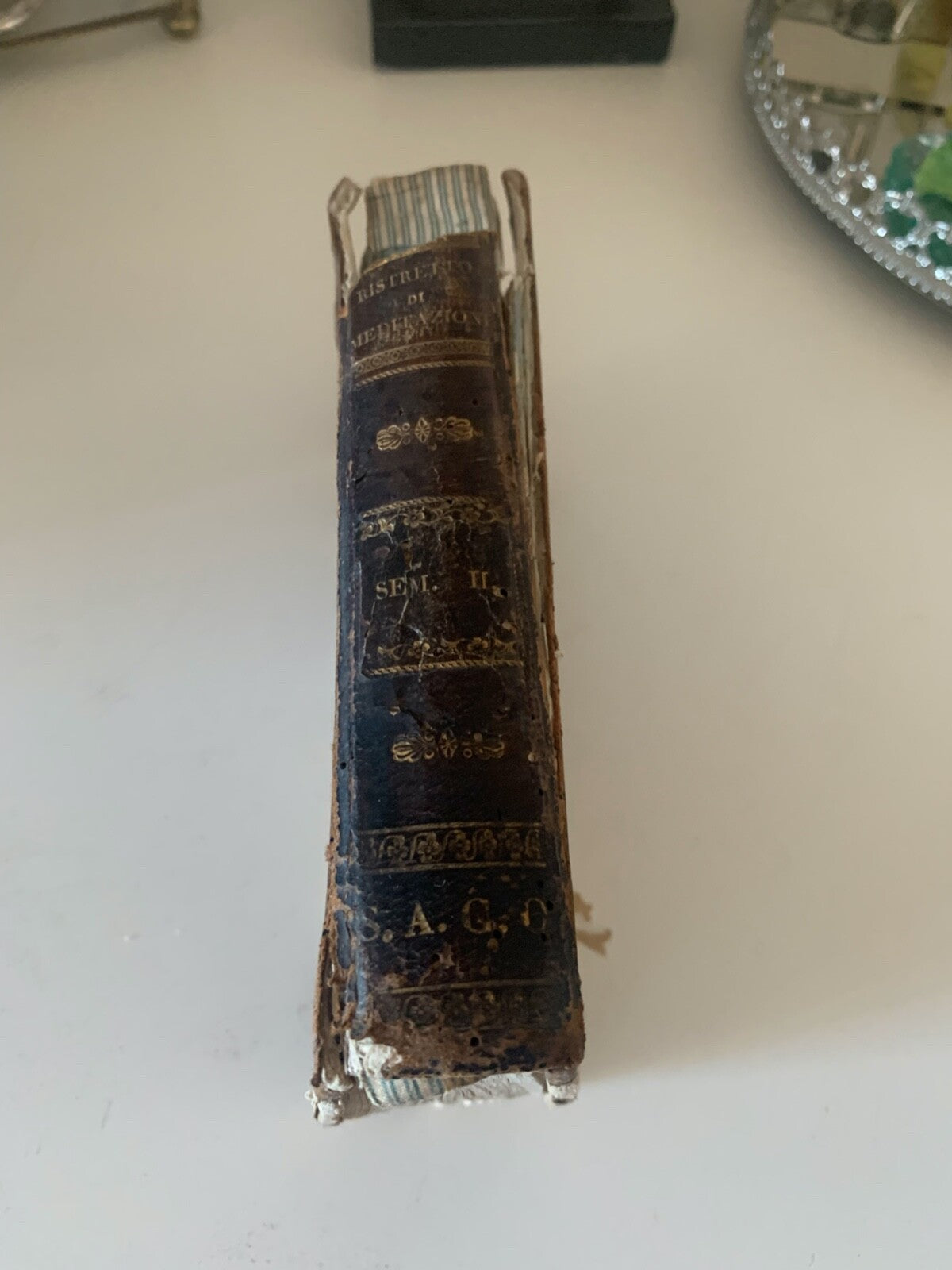 Livre Restreint De Méditations Compagnie Jésus Antique 1758 Rare