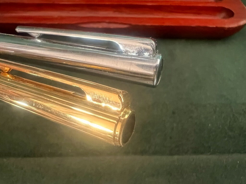 Aurora Penne Sphère Marco Polo Chrome Et Or They write 2 pens 