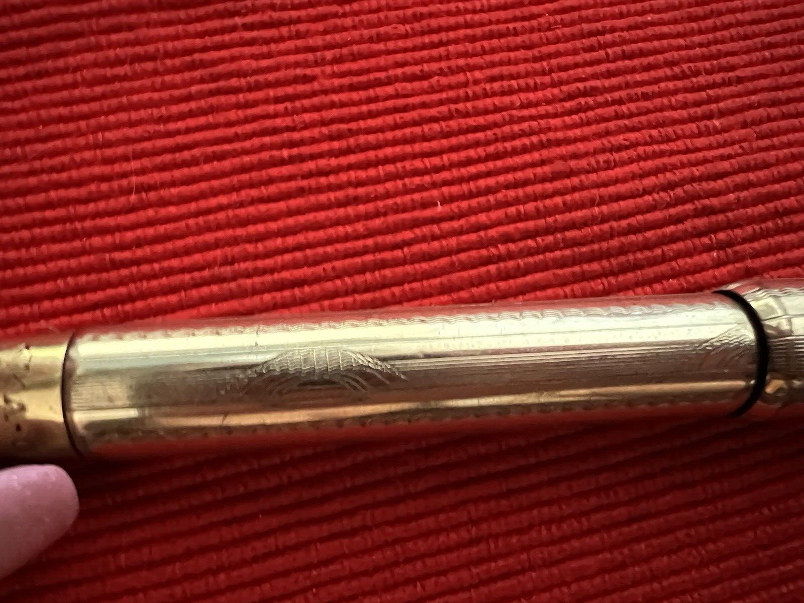 🔴 MA GUS P.O penna stilografica placcata pennino ORO da riparare