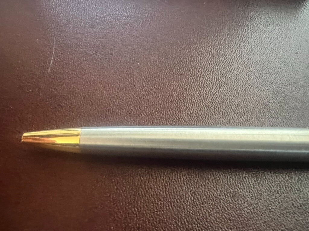 🔴 WATERMAN penna sfera cromata profili dorati iniziali Alexander scrive