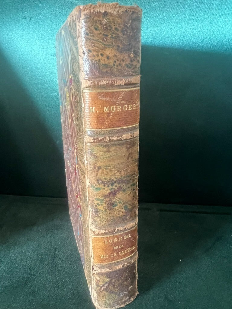 Livre Boheme Szenen aus dem Leben von D'Henry Murger en Français Antique 1859 
