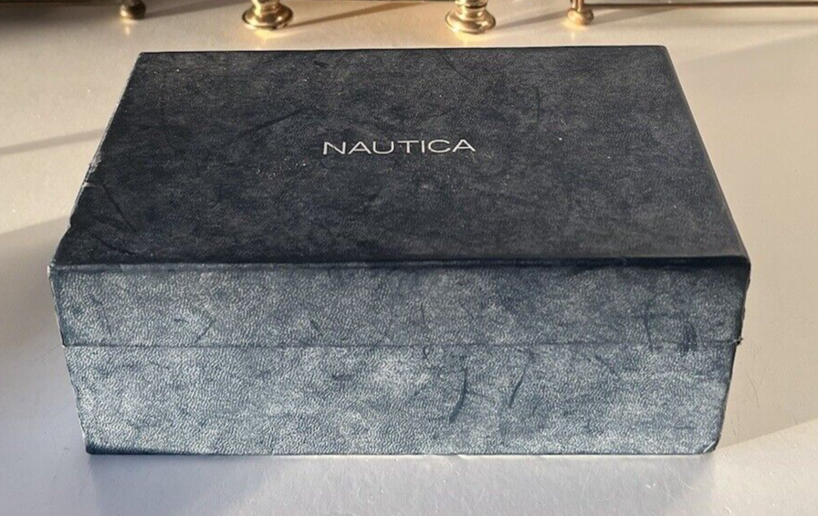 🔴 NAUTICA box scatola orologio A15541 COMPLETO lusso vintage