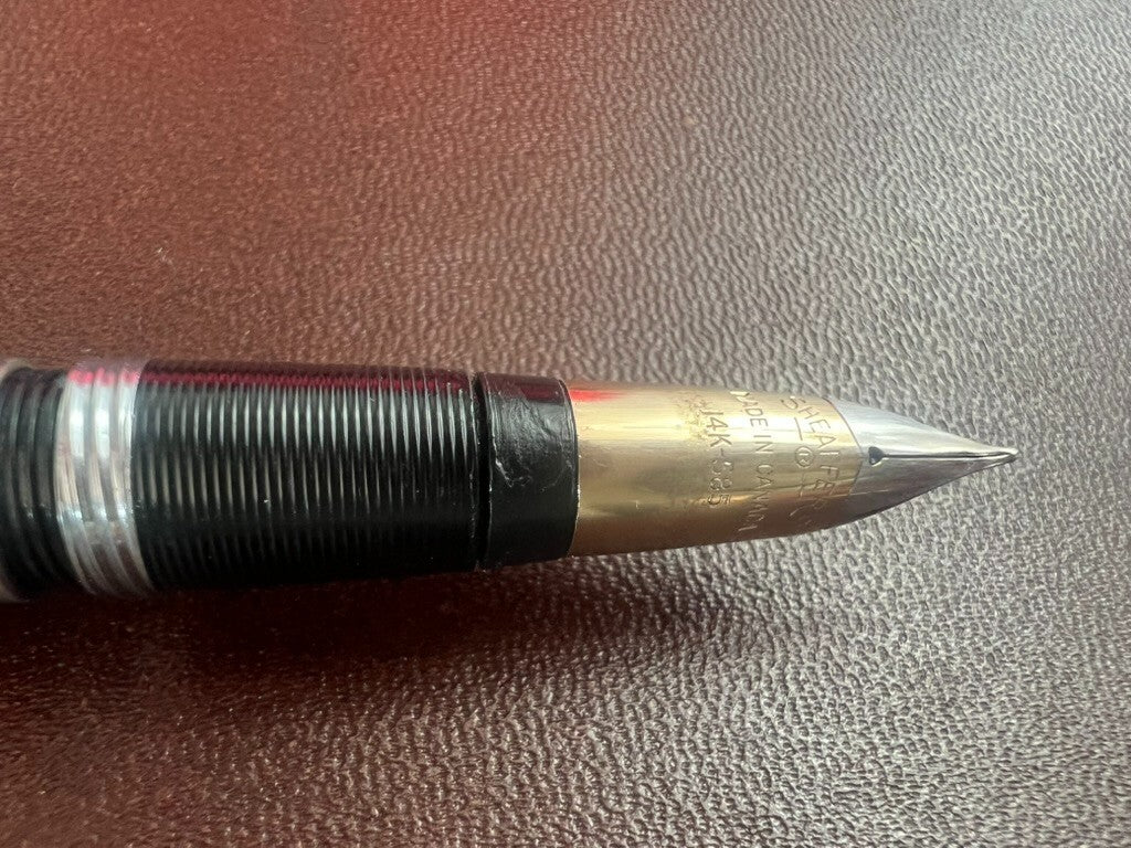 Sheaffer's CP H-M Fountain Pen Gold Nib Snorkel Fill Writes Vintage