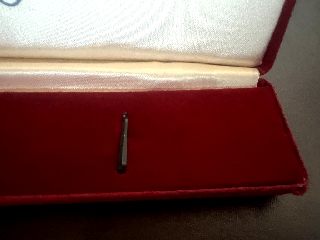 LANCO Box Wristwatch Case Box Red With Stops Vintage 