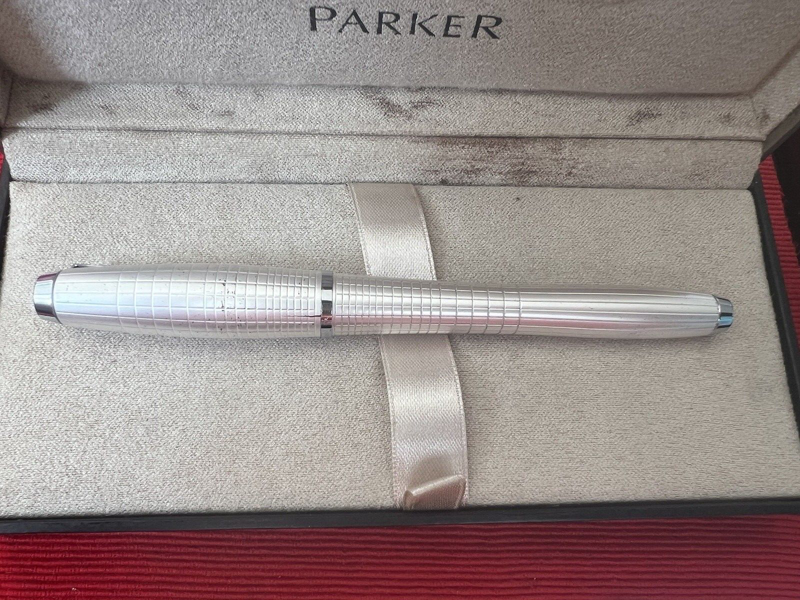 🔴 PARKER penna stilografica URBAN PREMIUM cromata satinata e lucida scrive