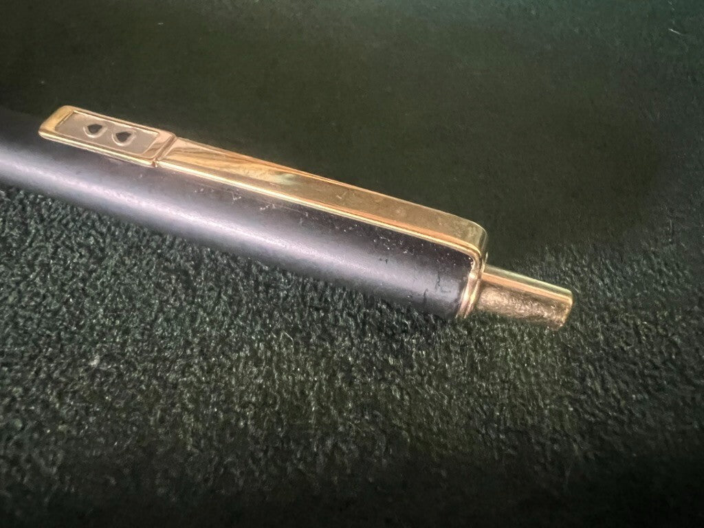 🔴 PAPERMATE mechanical pencil, lacquer, gold profiles, vintage instructions 