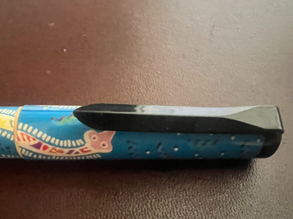 🔴 PELIKAN Moovie Film Blue Snake Füllfederhalter, unbenutzt, Vintage 