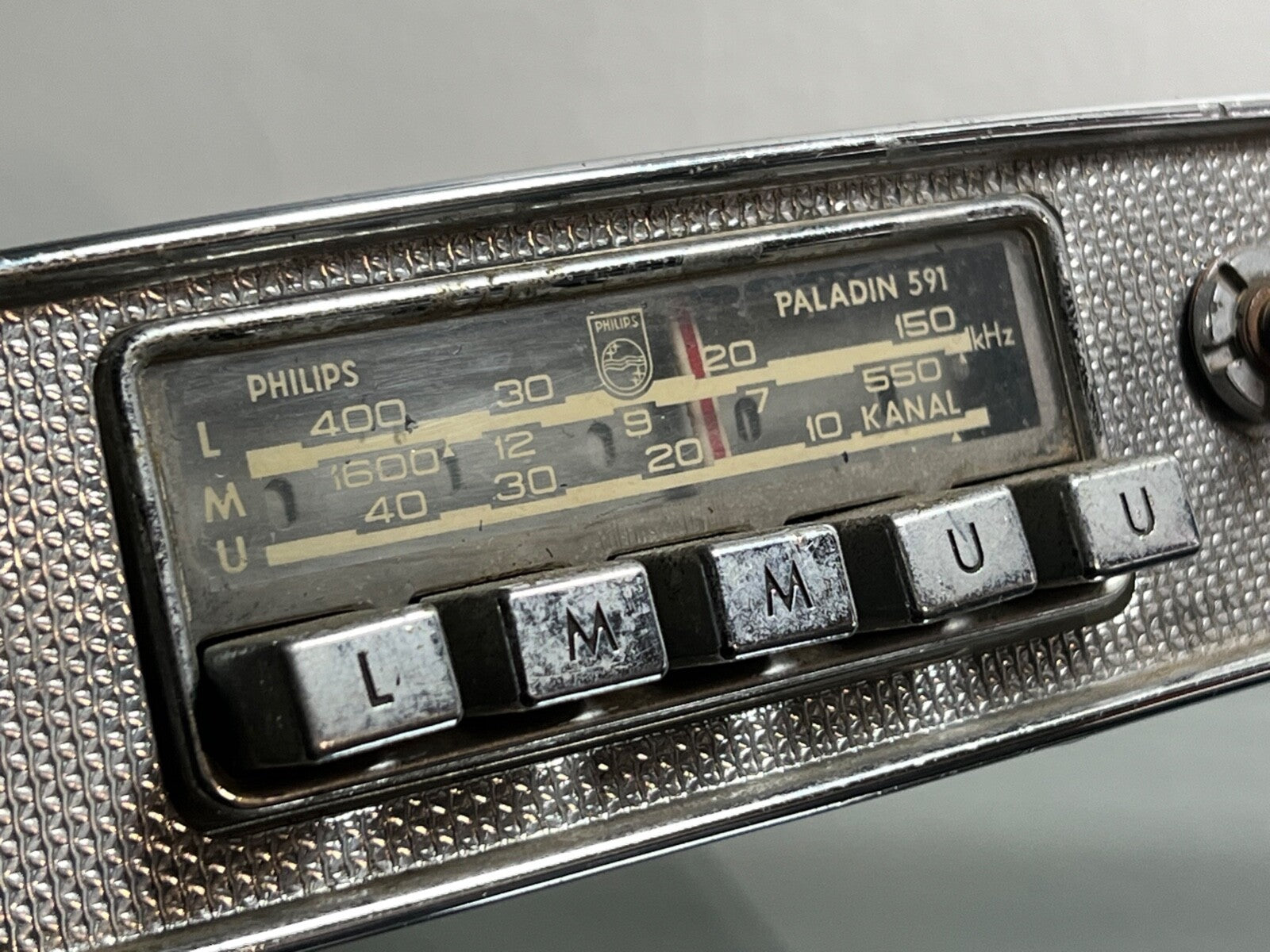Philips car Radio Paladin 591 Manquant Pommeau Vintage Rare Vintage