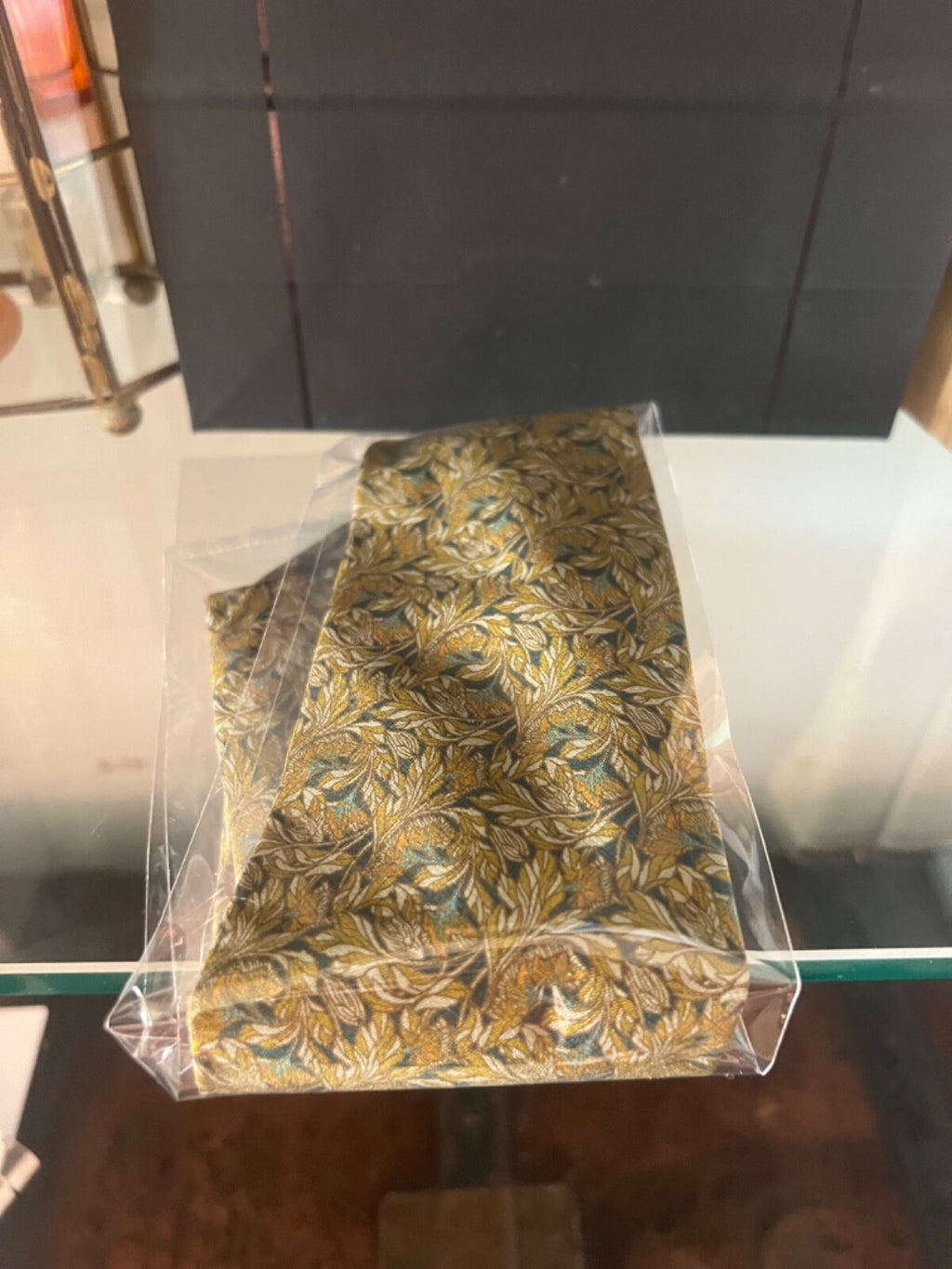 🔴 FENDI cravatta uomo SETA FOGLIE DI AUTUNNO classica italiana busta