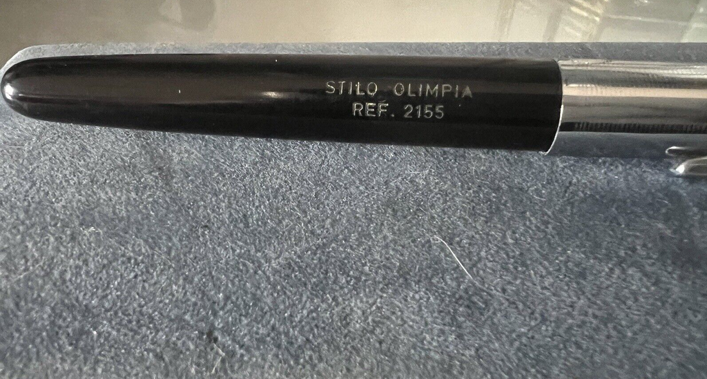 🔴 STILO OLIMPIA 2155 penna stilografica PISTONE pennino Wing Flow vintage