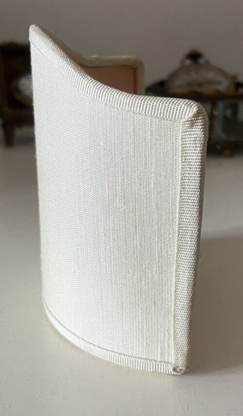 🔴 paralumi PLISSE' per lampada, lume beige ventaglio 3 PEZZI vintage