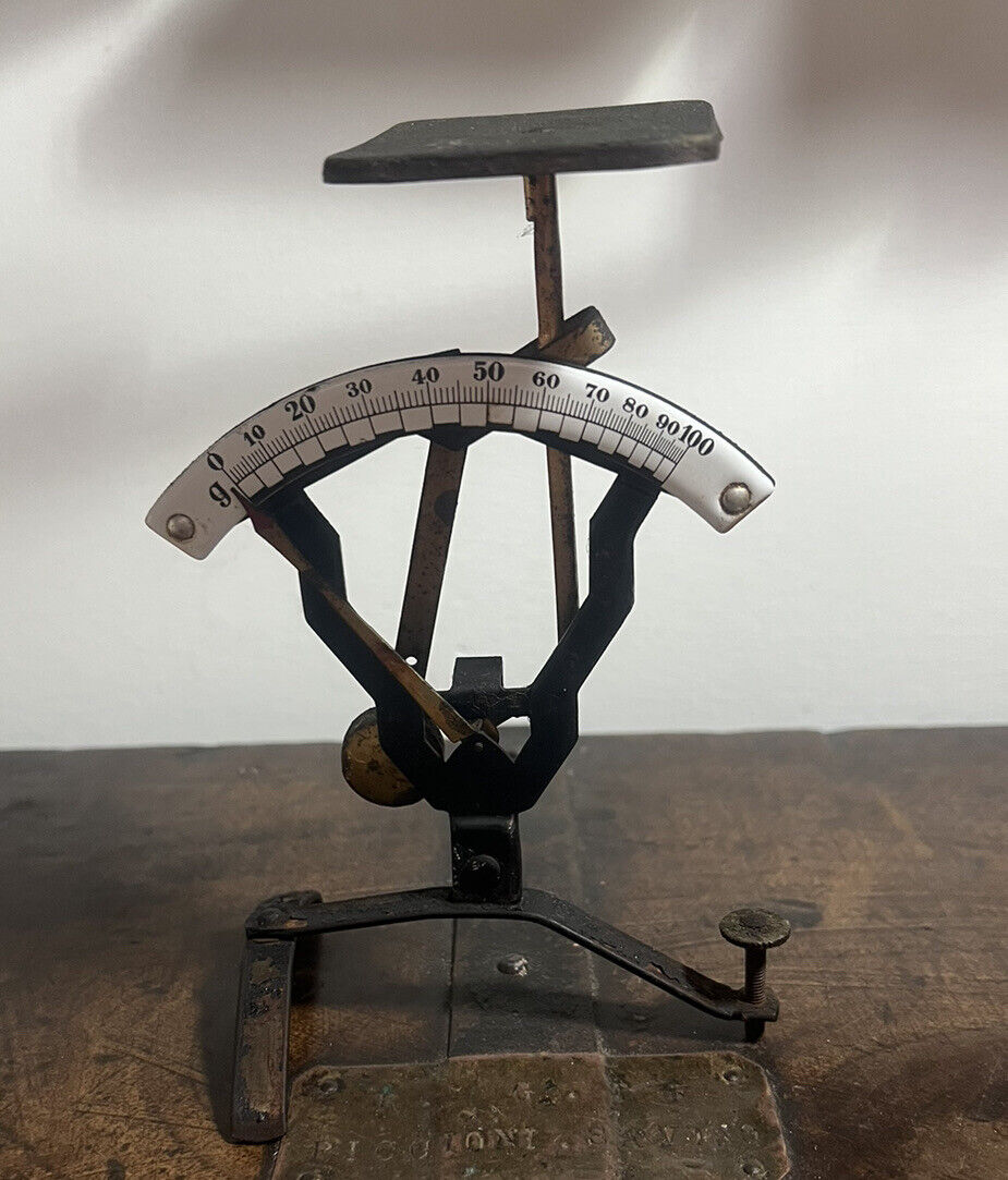 Balance Bascule Lettres Poste de Précision Fonctionne Avec Céramique Vintage