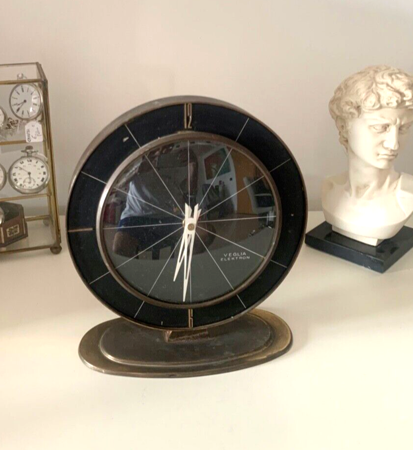 🔴 VEGLIA ELEKTRON orologio appoggio tavolo da revisionare parti vintage