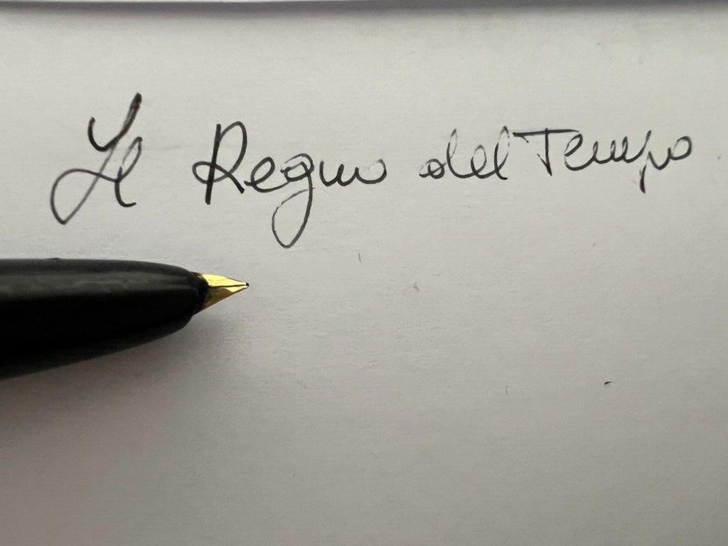 🔴 WATERMAN'S penna stilografica a leva pennino ORO del 1950 vintage SCRIVE