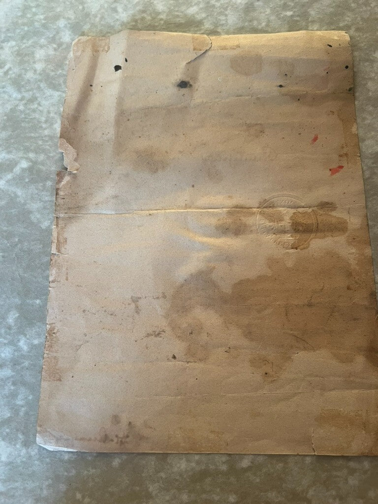 🔴 Attestato Regno d'Italia RICORDO GUERRA EUROPEA per medaglia ORIGINALE 1918