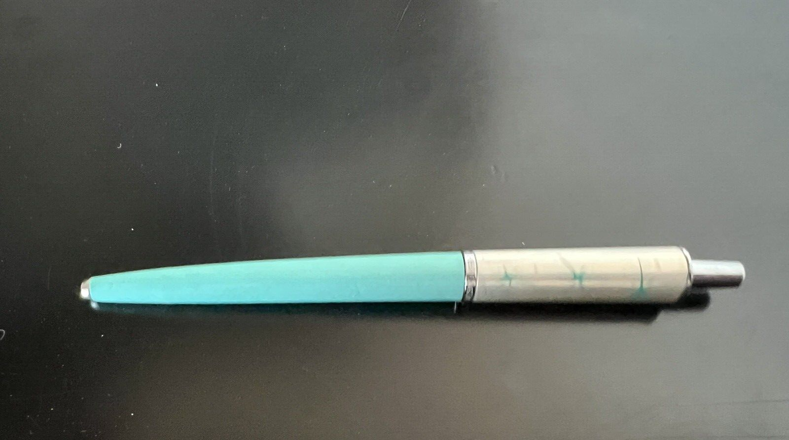 Papermate Stylo-Plume Sphère Lady Capri Bleue Avec Trousse Et Garantie Vintage
